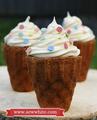 Ice Cream Cone Cakes - Nordic Ware cake tin recipe