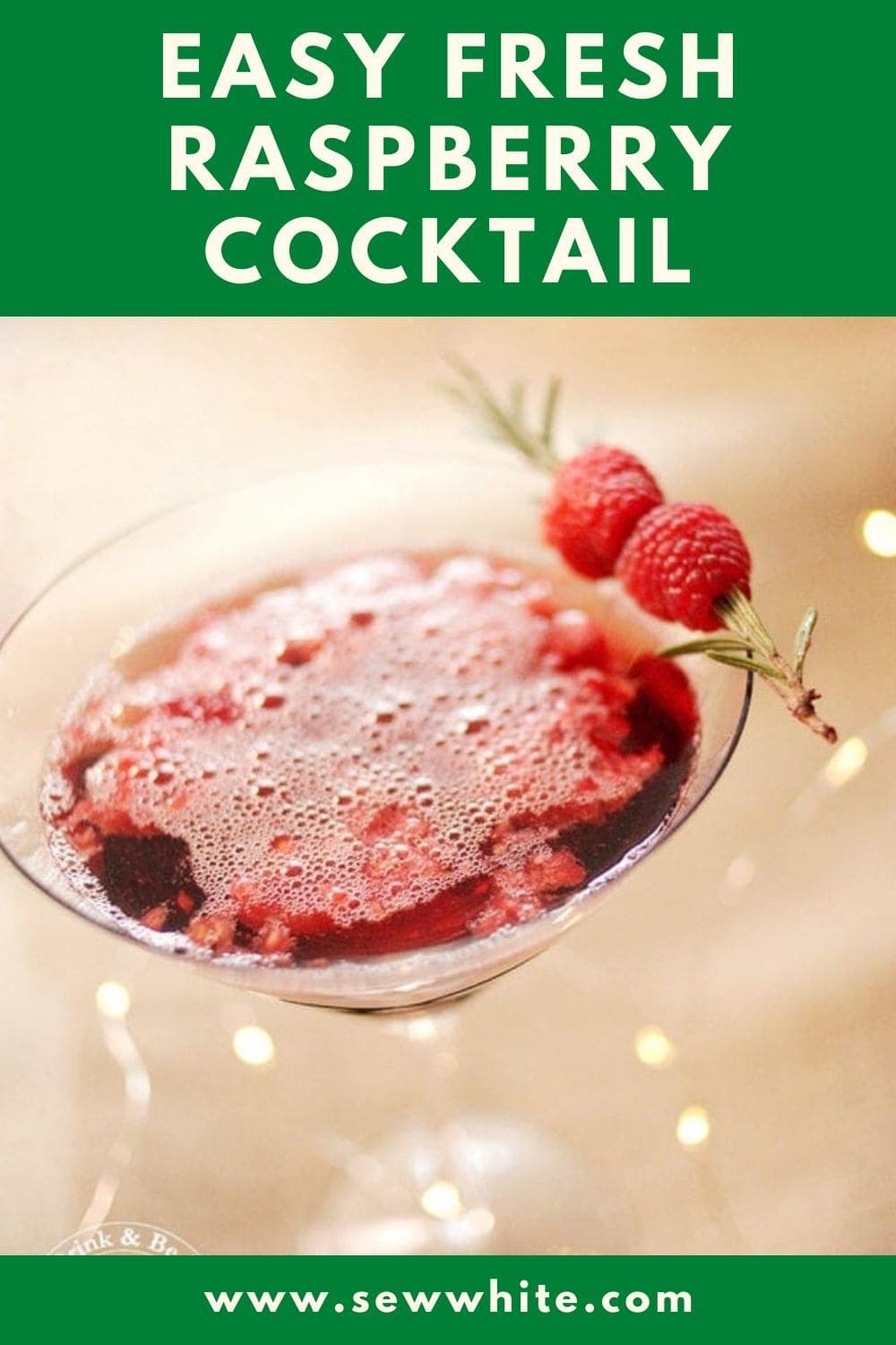 Rum and Raspberry Cocktail Perfect Party Cocktail